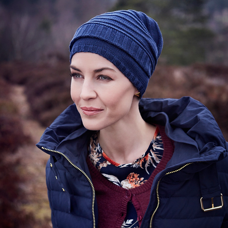 Čapica zimná Christine Headwear Lumi, vzor Navy Melange