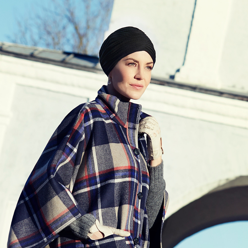 Turban Christine Headwear Hiver, vzor Black