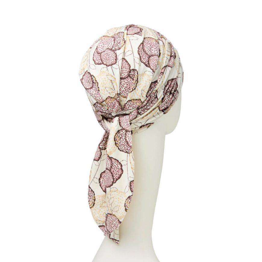 Turban Christine Headwear Beatrice, vzor Blooming Pinks
